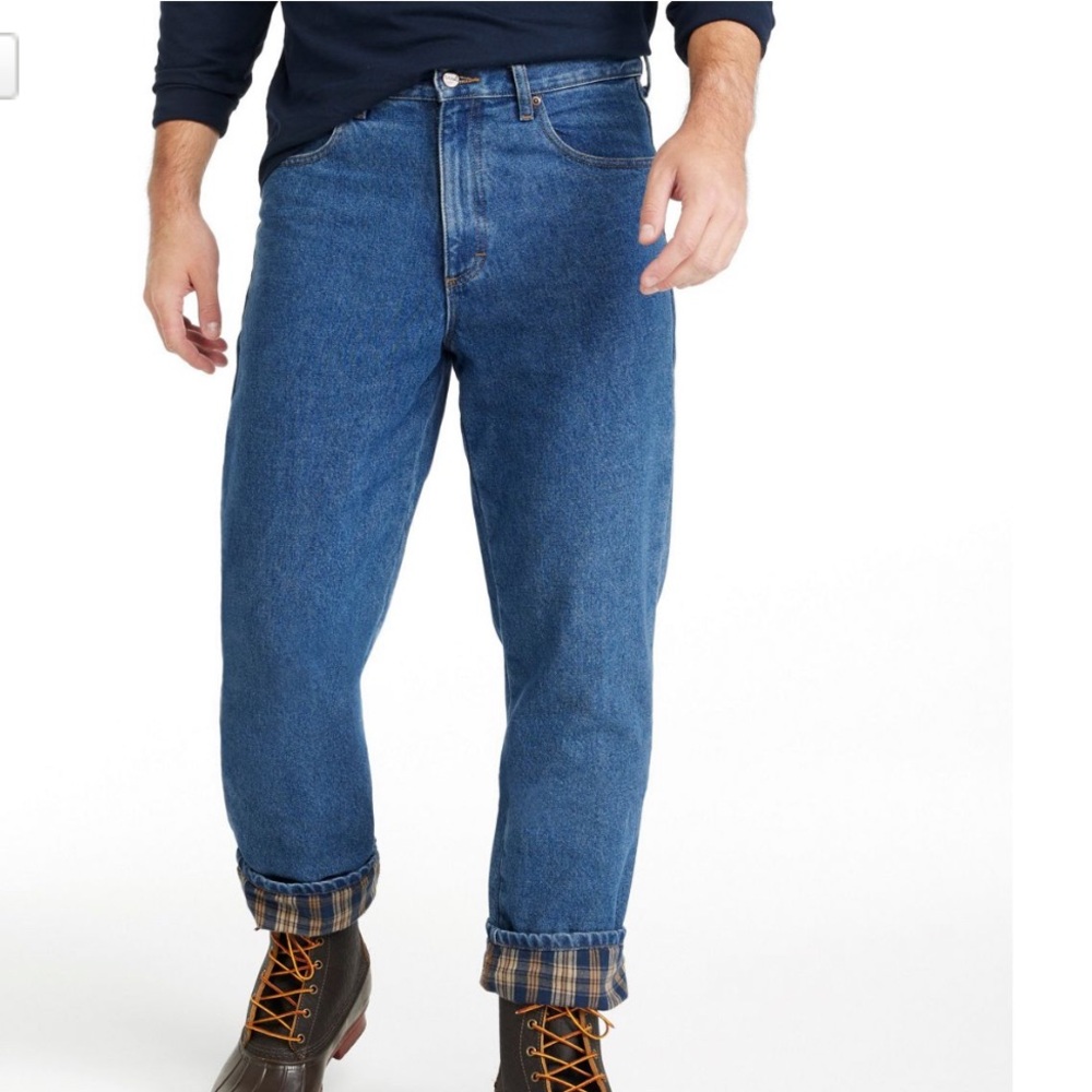 Men's Double L® Jeans, Classic Fit, Flannel-Lined